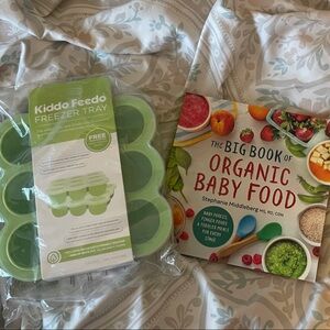 Kiddo Freedo Green Freezer Tray and The Big Book of OrganIc Baby Food